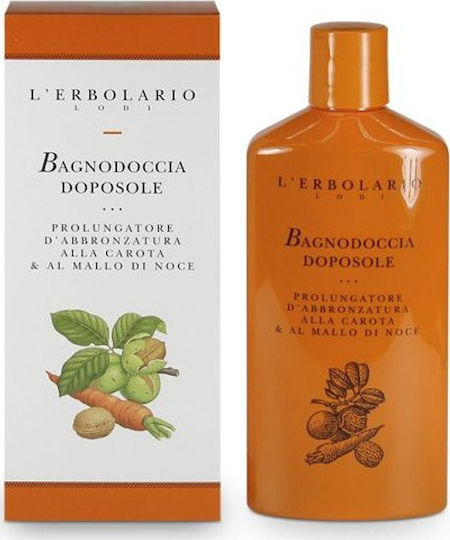 L' Erbolario After Sun Tan Preserving Bath Gel Bubble Bath with Soothing Oatmeal 375ml