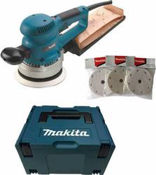 Makita Excentric Triveio 150mm Electric 310W cu control de viteză și cu sistem de aspirare