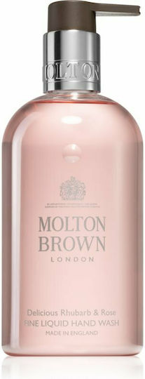 Molton Brown Delicious Rhubarb & Rose Fine Liquid Hand Wash Bubble Bath in Gel & Rose Scent 300ml