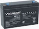 SunLight SPA 6-12 Батерия UPS с Капацитет 12Ах и Напрежение 6V 1бр