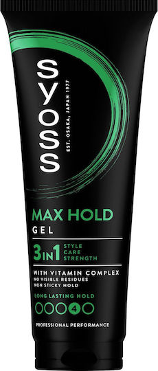 Syoss Max Hold Power No5 Gel Μαλλιών 250ml