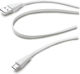 Cellular Line Flat USB 2.0 to micro USB Cable Λευκό 1m (USBDATACMICROUSBW)