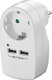 Bellson 010602 Einzelne Steckdose mit 2 USB-A
