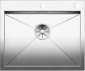 Blanco Zerox 550-IF/A (PushControl) 521638 Drop-In Sink Inox Satin W61xD51cm Silver