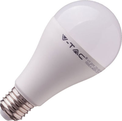V-TAC VT-2015 Becuri LED pentru Soclu E27 și Formă A65 Alb cald 1500lm 1buc