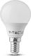V-TAC Vt-1819 Λάμπα LED 4W 78mm για Ντουί E14 και Σχήμα P45 Ψυχρό Λευκό 320lm