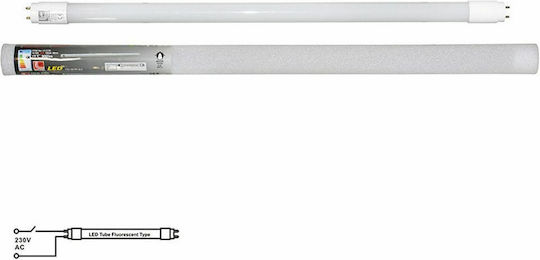 Adeleq LED Bulb 9W Fluorescent Type 60εκ. for Socket G13 and Shape T8 Natural White 900lm