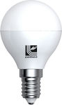 Adeleq LED Bulbs for Socket E27 and Shape G45 Cool White 420lm 1pcs