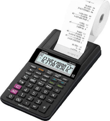Casio Calculator Rolă de hârtie pentru chitanțe 12 Cifre în Culoarea Negru