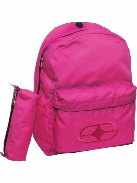 No Fear School Bag Backpack Junior High-High School in Fuchsia color