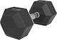 Optimum Rubber Hexagon Dumbbell 1 x 15kg