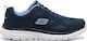 Skechers Burns Agoura Herren Sportschuhe Laufen Blau