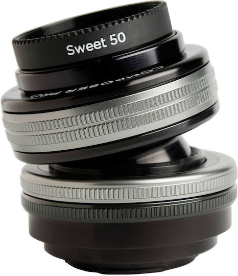 Lensbaby Obiectiv Foto Composer Pro II with Sweet 50 Optic Fix pentru Montura Fujifilm X Black