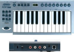 Roland Midi Keyboard Edirol με 25 Πλήκτρα σε Μπλε Χρώμα