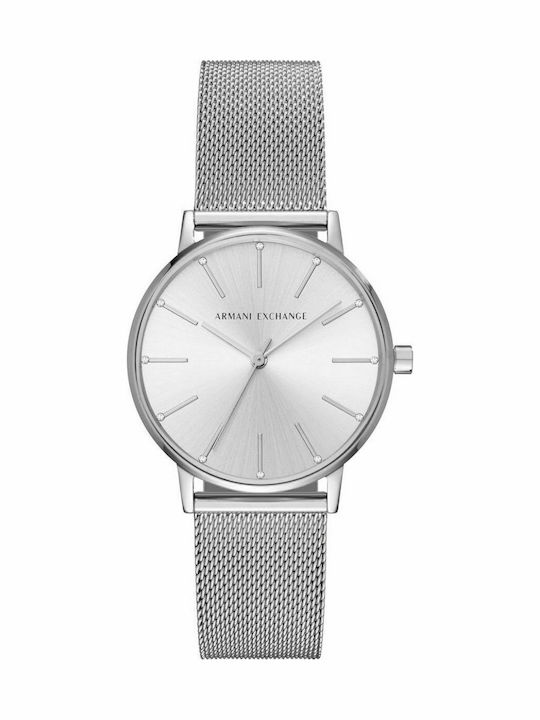 Armani Exchange Ρολόι Μπαταρίας με Μεταλλικό Μπρασελέ Armani Exchange Ρολόι Μπαταρίας με Μεταλλικό Μπρασελέ