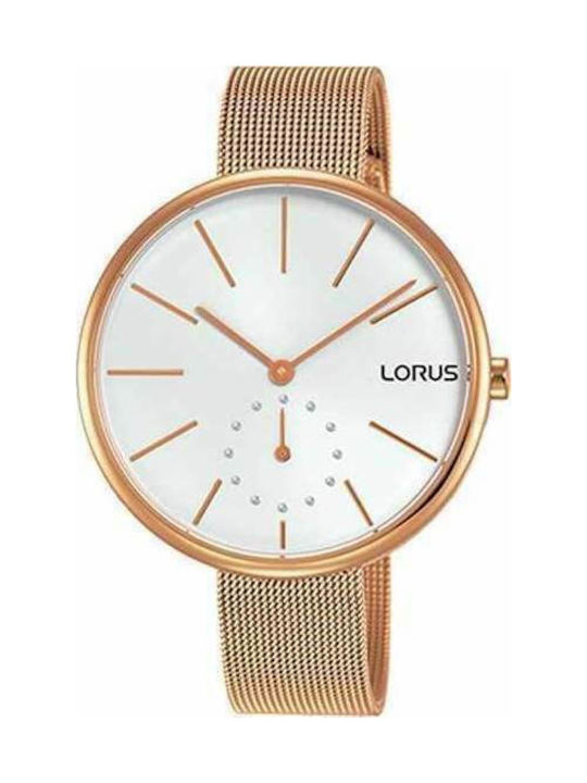 Lorus Watch with Pink Gold Metal Bracelet RN420AX9