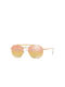Ray Ban Marshal Sunglasses with Gold Metal Frame and Orange Mirror Lens RB3648 9001I1