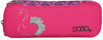 Polo Pencil Case Barrel with 2 Compartments Fuchsia