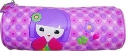 Kimmidol Pencil Case Barrel with 1 Compartment Lilac 15232/pink