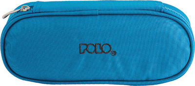 Polo Pencil Case with 1 Compartment Blue