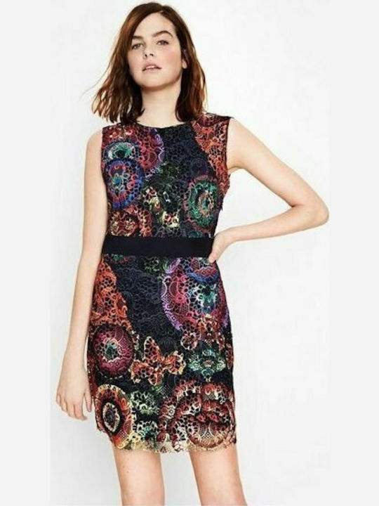 Desigual Bel Mini Evening Dress with Lace