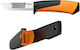 Fiskars Messer Orange mit Klinge aus Stahl in Scheide