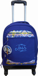 Paxos 4 Wheels Lois Ethnic School Bag Trolley Elementary, Elementary in Blue color