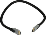 HDMI 1.4 Geflochten Kabel HDMI-Stecker - HDMI-Stecker 0.5m Schwarz