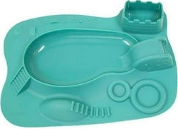 Marcus & Marcus Silicone Activity Plate Turquoise Ollie