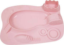 Marcus & Marcus Silicone Baby Tray Piglet for 6+ months Pink