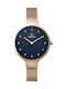 Obaku Uhr mit Rose Gold