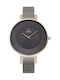 Obaku Watch with Black Metal Bracelet V158LEVJMJ