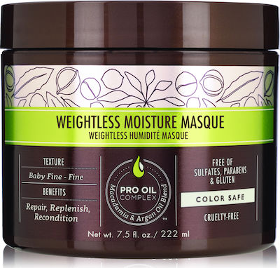 Macadamia Weightless Moisture Mask Маска за коса за Хидратация 222мл