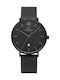 Obaku Watch Battery with Black Metal Bracelet V181GDBBMB