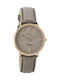 Oozoo Watch with Gray Leather Strap C8833