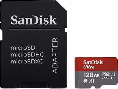 Sandisk Ultra microSDXC 128GB Klasse 10 U1 A1 UHS-I mit Adapter