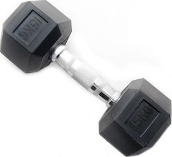 MDS 026 Haltere Hexagonale Din Cauciuc 1 x 15kg