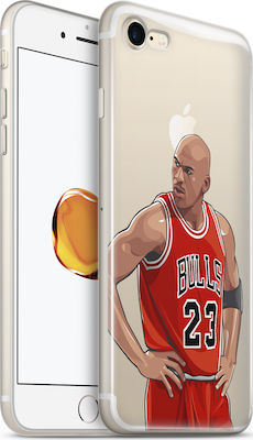 Θήκη iPhone 7 / iPhone 8 / iPhone SE 2020 Clear TPU - Michael Jordan