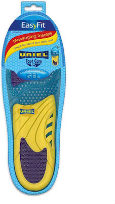 Uriel Easy Fit Massaging Insoles 302M Ανατομικά Υποπτέρνια aus Silikon für Männer