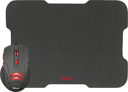 Trust Ziva Gaming Mouse With Mouse Pad Wireless Gaming Mouse Negru