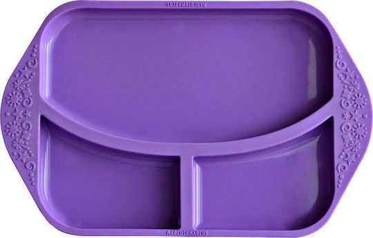 Marcus & Marcus Silicone Baby Tray for 6+ months Purple