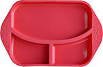 Marcus & Marcus Silicone Baby Tray for 6+ months Red