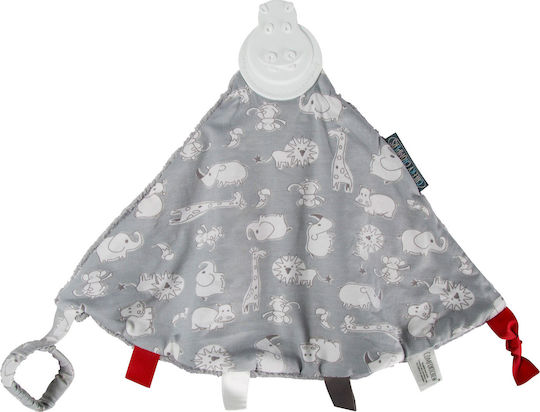 Cheeky Chompers Babytuch Kuscheltuch mit Beißring Gray