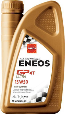 Eneos GP4T Ultra Enduro Synthetic Motorcycle Oil for Four-Stroke Engines 15W-50 1lt