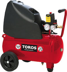 Toros Single-Phase Air Compressor 24lt 2hp