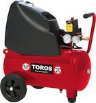 Toros Single-Phase Air Compressor 24lt 2hp