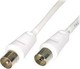 Legrand Cablu Antenă Coaxial de sex masculin - Coaxial de sex feminin Alb 2m (091024)