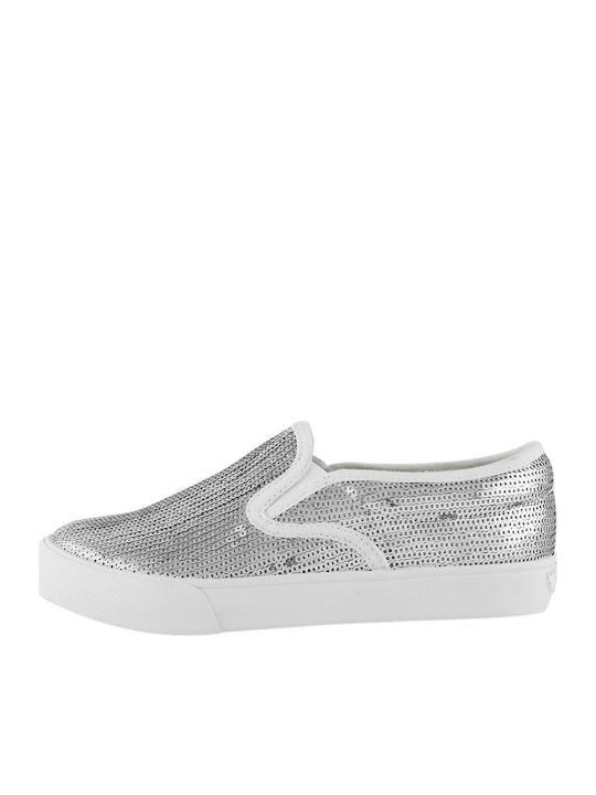 Lelli Kelly Παιδικές Εσπαντρίγιες Slip-On Ασημί LK9273