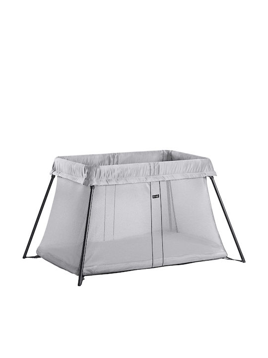 BabyBjorn Travel Crib Light Playpen Silver Mesh...