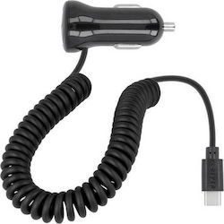 Forever M01 Φορτιστής Αυτοκινήτου με Θύρα 1xUSB-A και Καλώδιο Type-C